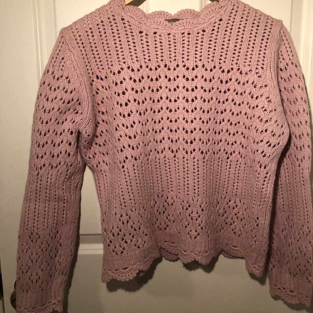 Valerie separates women's pink knit sweater size L